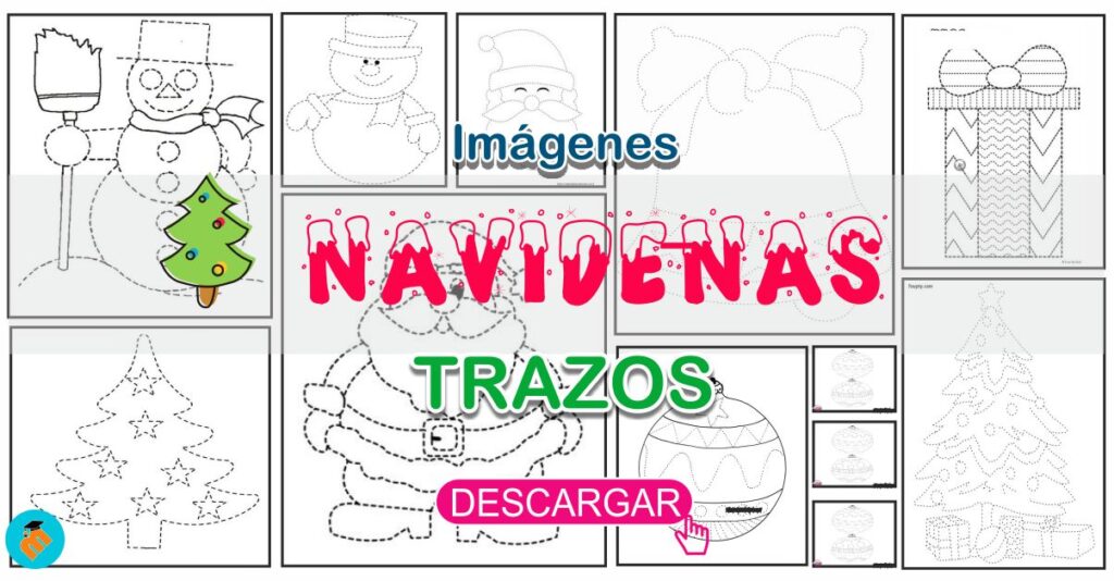 Imágenes navideñas para realizar trazos