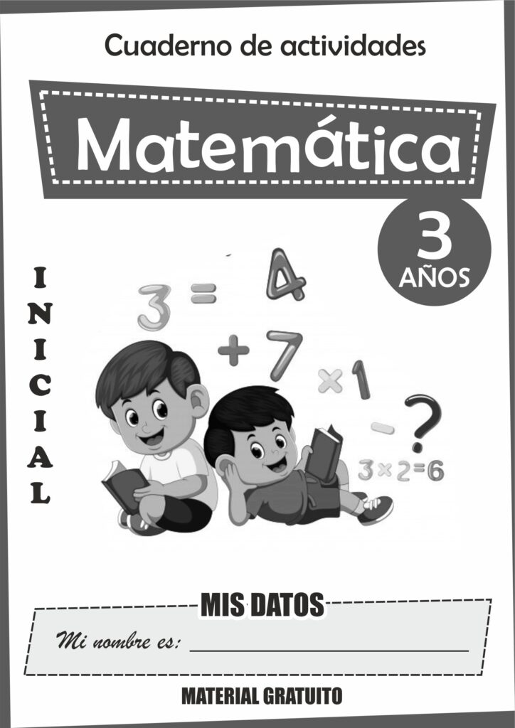 Actividades matemáticas para niños de Inicial 3 años.