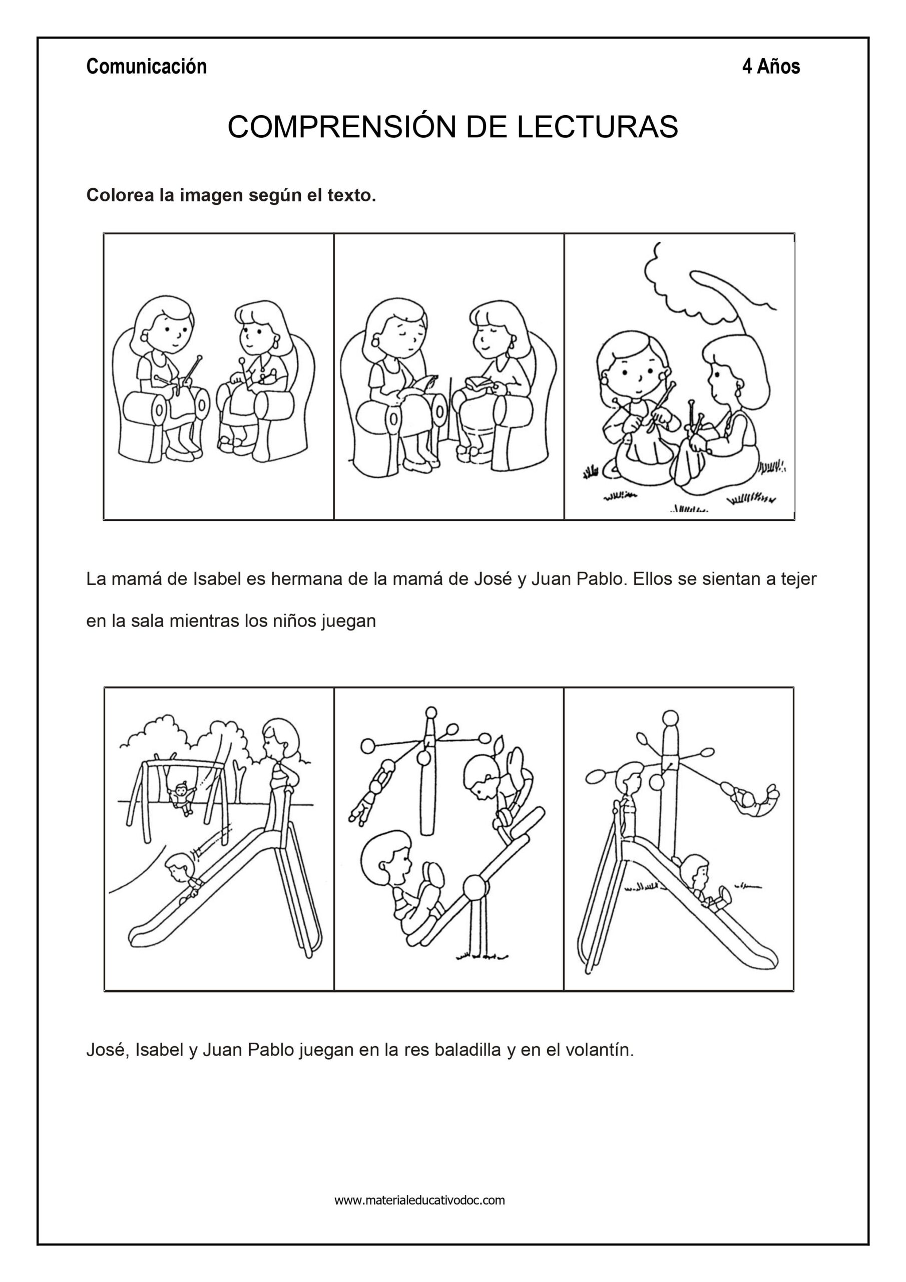 Cuaderno de Comunicación para Inicial 4 años II PARTE