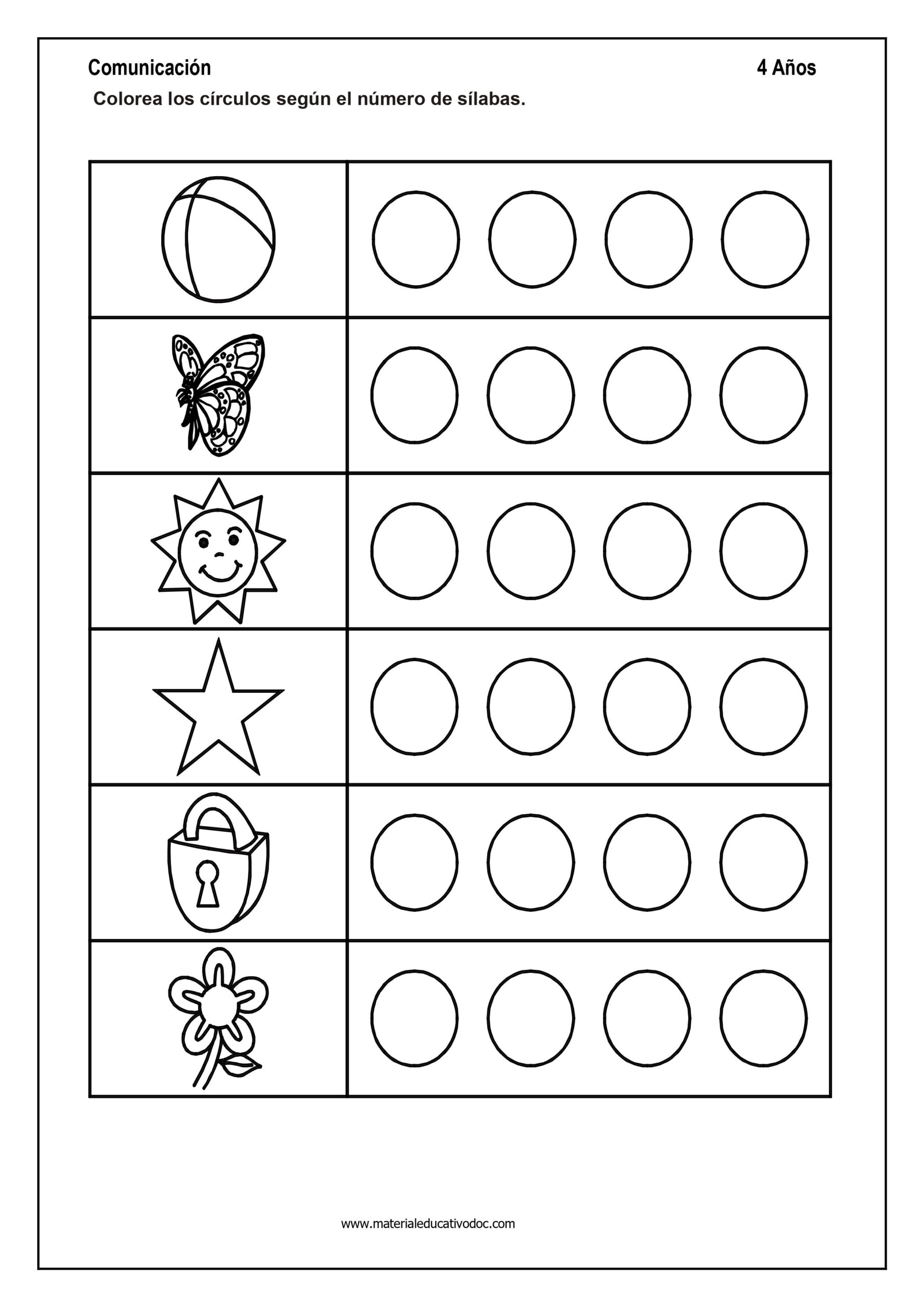 Cuaderno de Comunicación para Inicial 4 años II PARTE