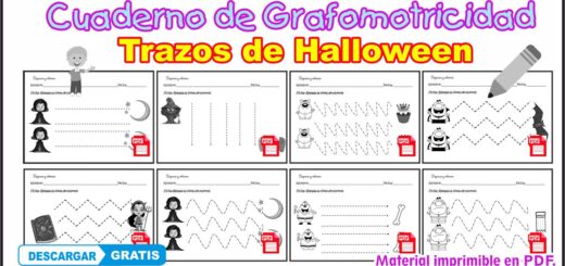 Cuaderno de grafomotricidad de halloween