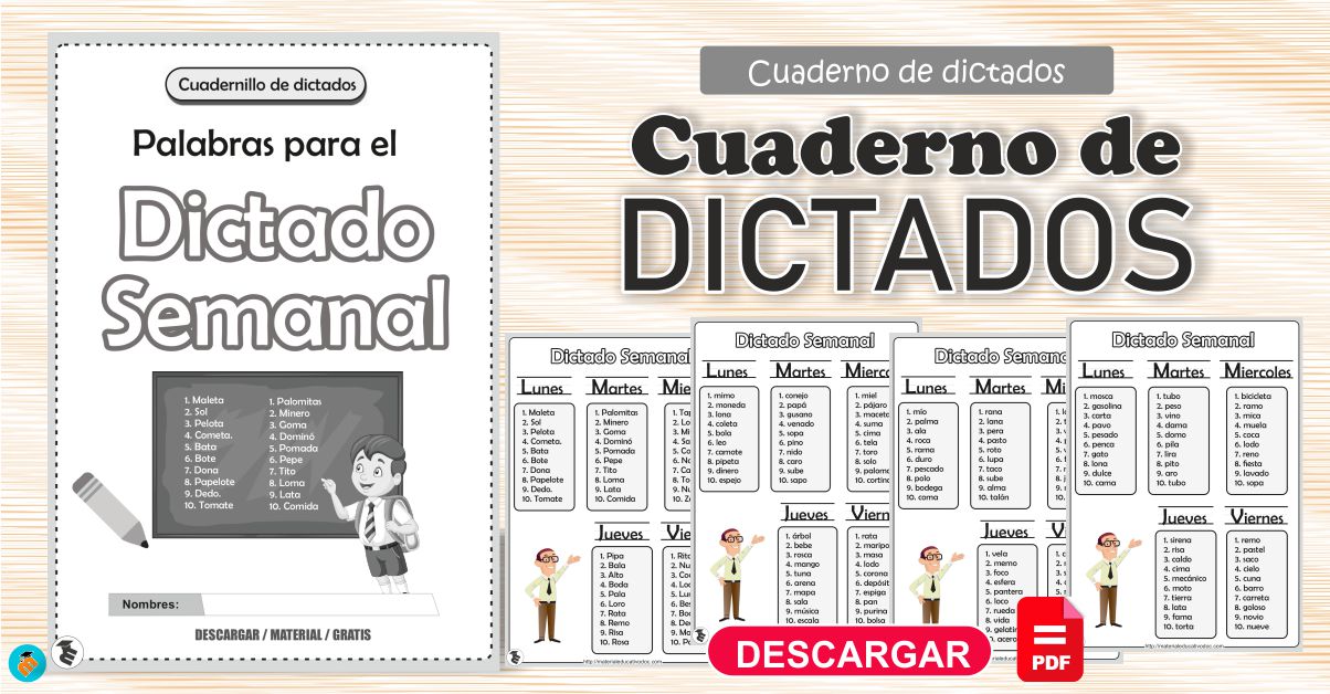 Material de dictados semanales