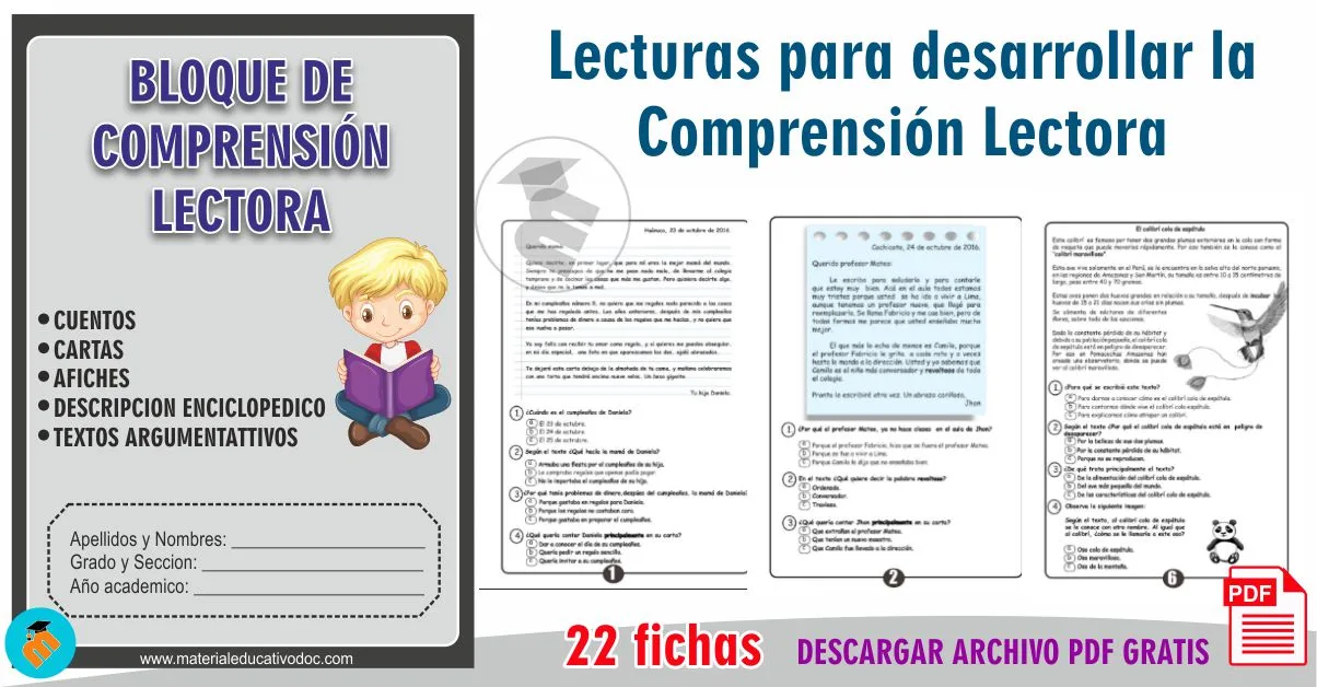 Lecturas para desarrollar la Comprensión