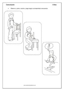 Comunicación cuaderno de trabajo para inicial 4 años.