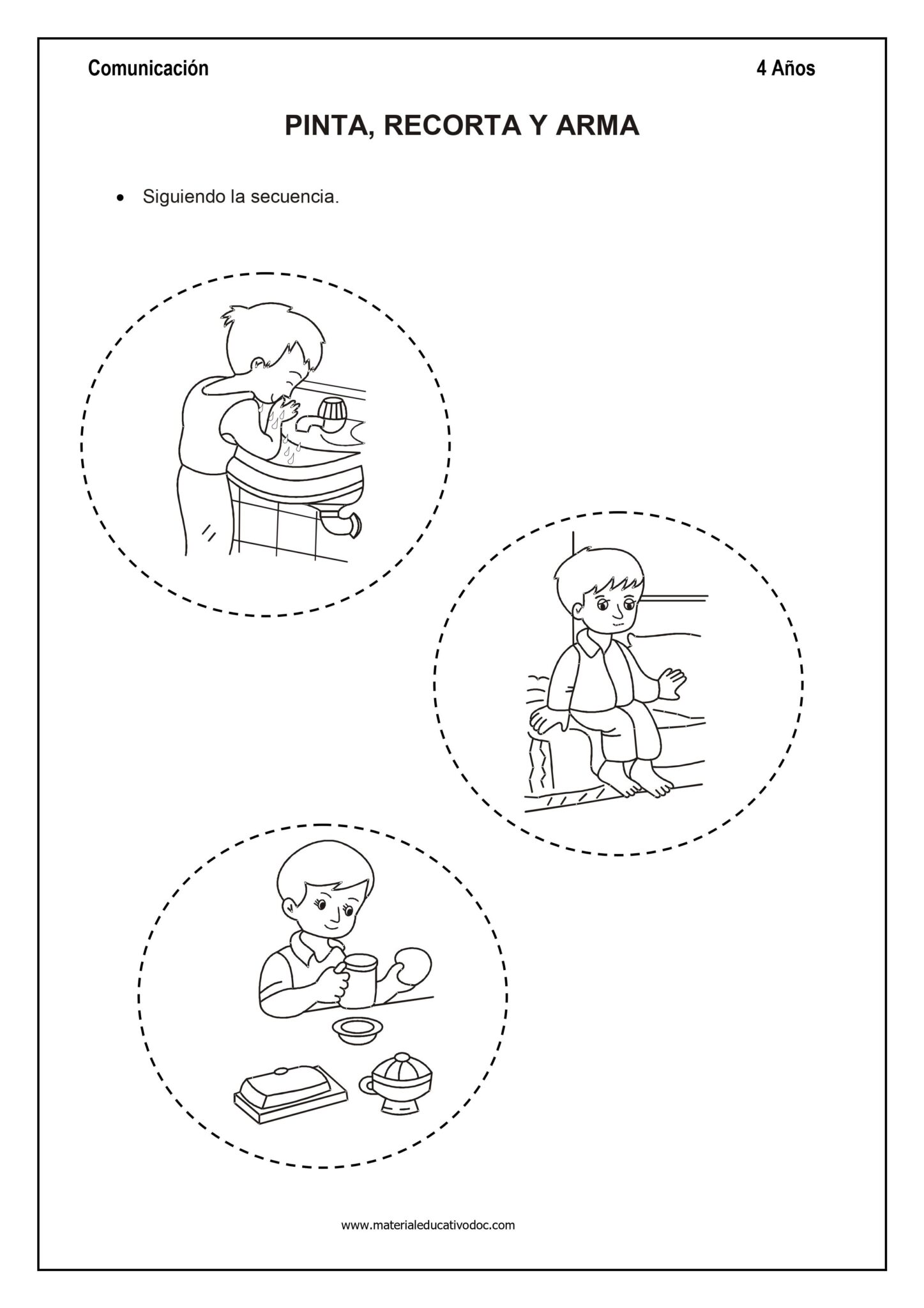 Comunicación cuaderno de trabajo para inicial 4 años.