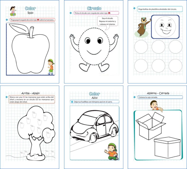 Cuaderno de Matemática para niños 3 años | Material imprimible.