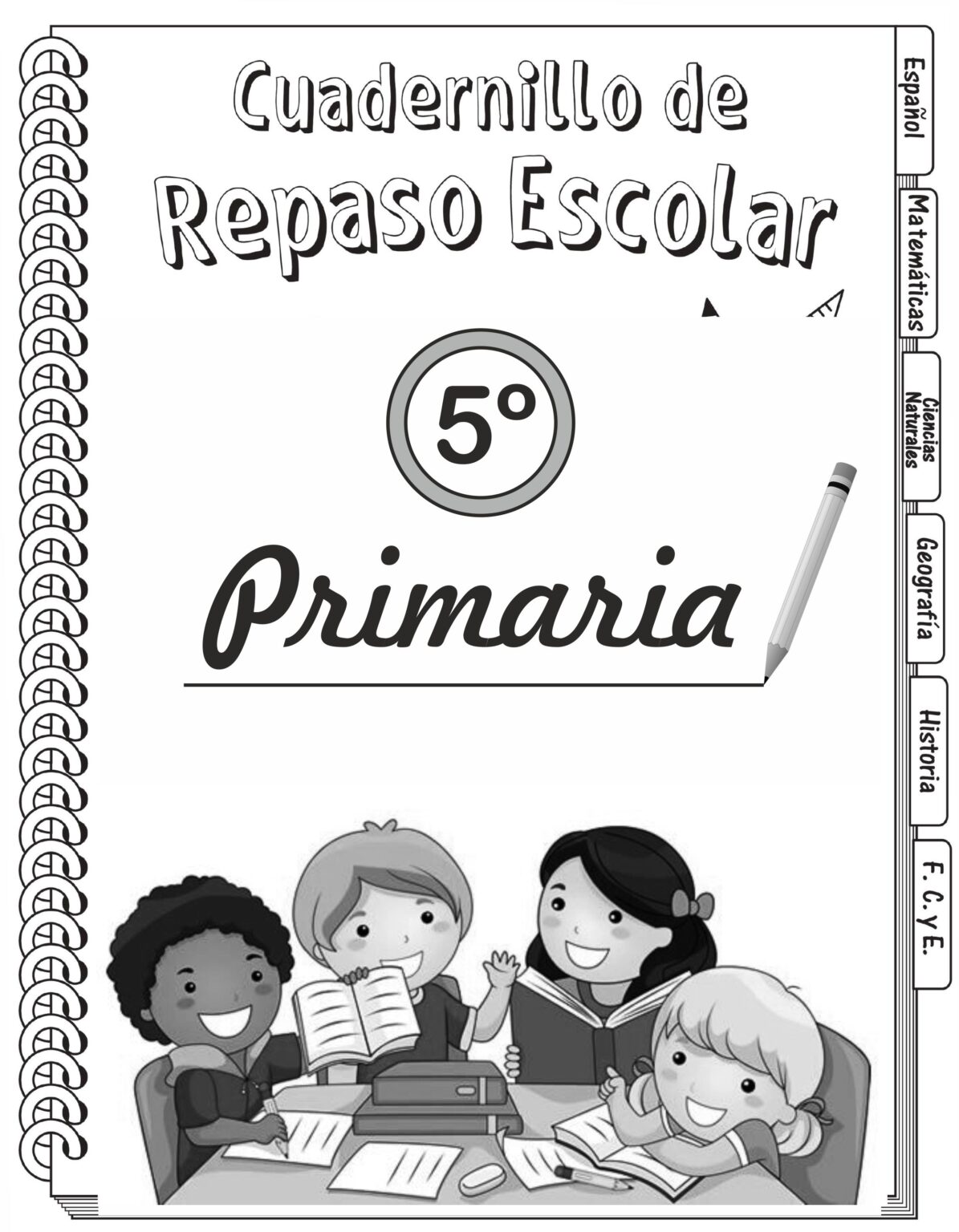 Cuadernillo de Repaso Escolar 5º Grado primaria, Material PDF.