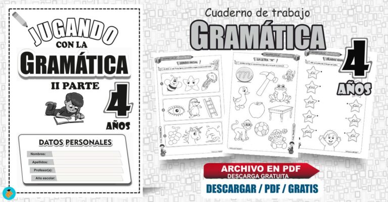 Comunicación cuaderno de trabajo para inicial 4 años.