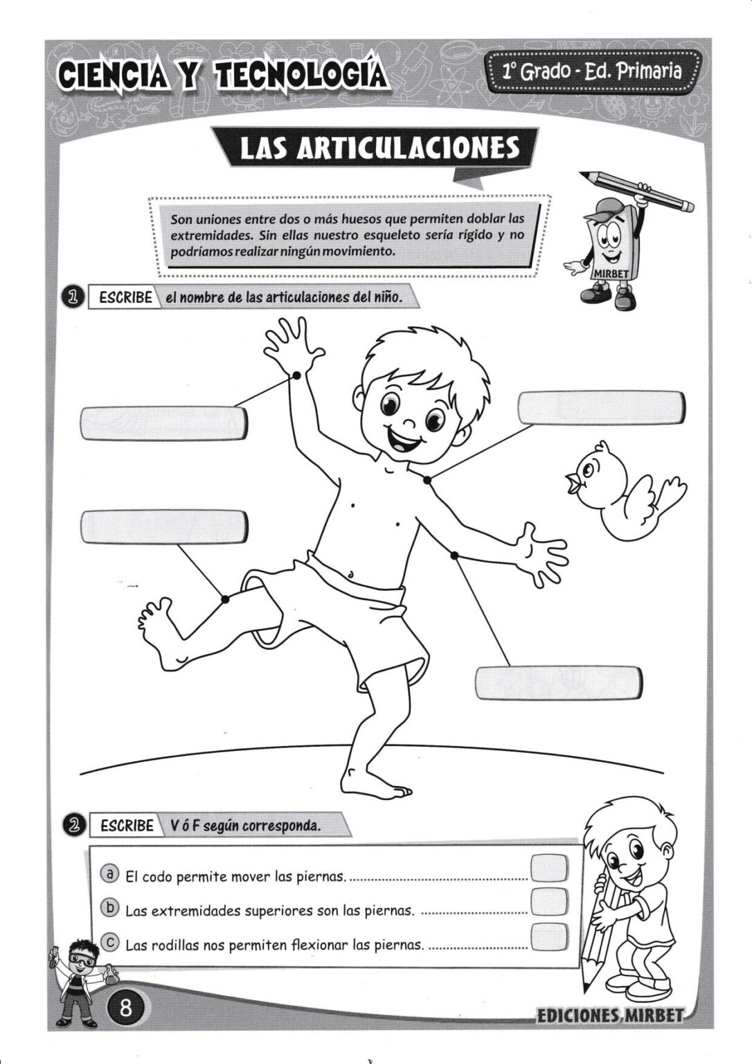 Cuaderno de trabajo área Ciencia y Tecnología 1º grado primaria.