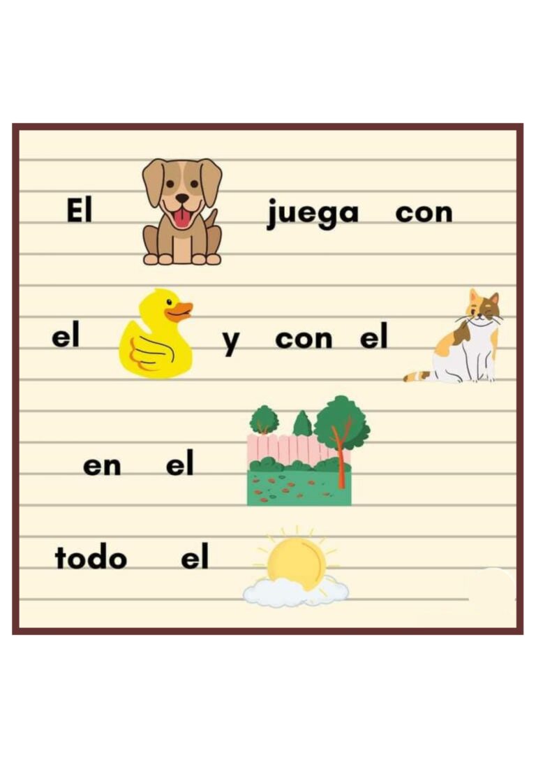 Cuaderno de lectura con el uso de pictogramas | Material imprimible