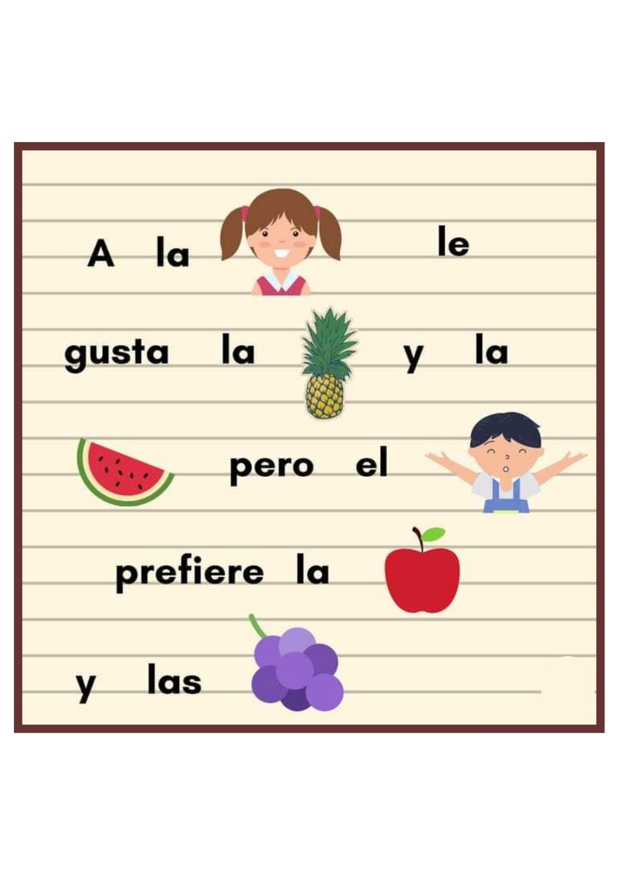 Cuaderno de lectura con el uso de pictogramas | Material imprimible
