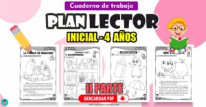 Plan Lector cuaderno de trabajo para inicial 4 años - II PARTE (+30 Pág.)