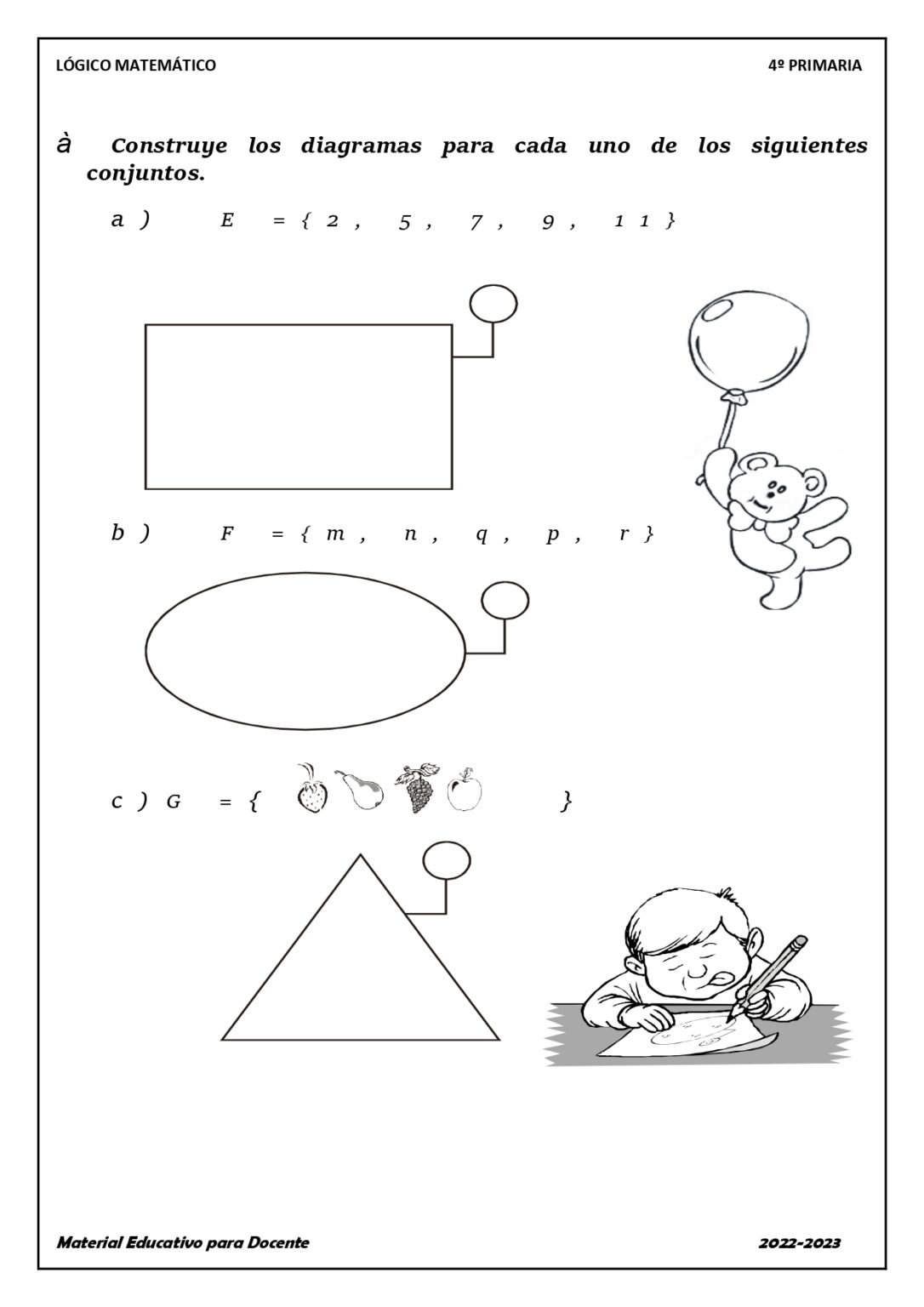 Cuaderno de ejercicios Lógico Matemático 2º grado primaria