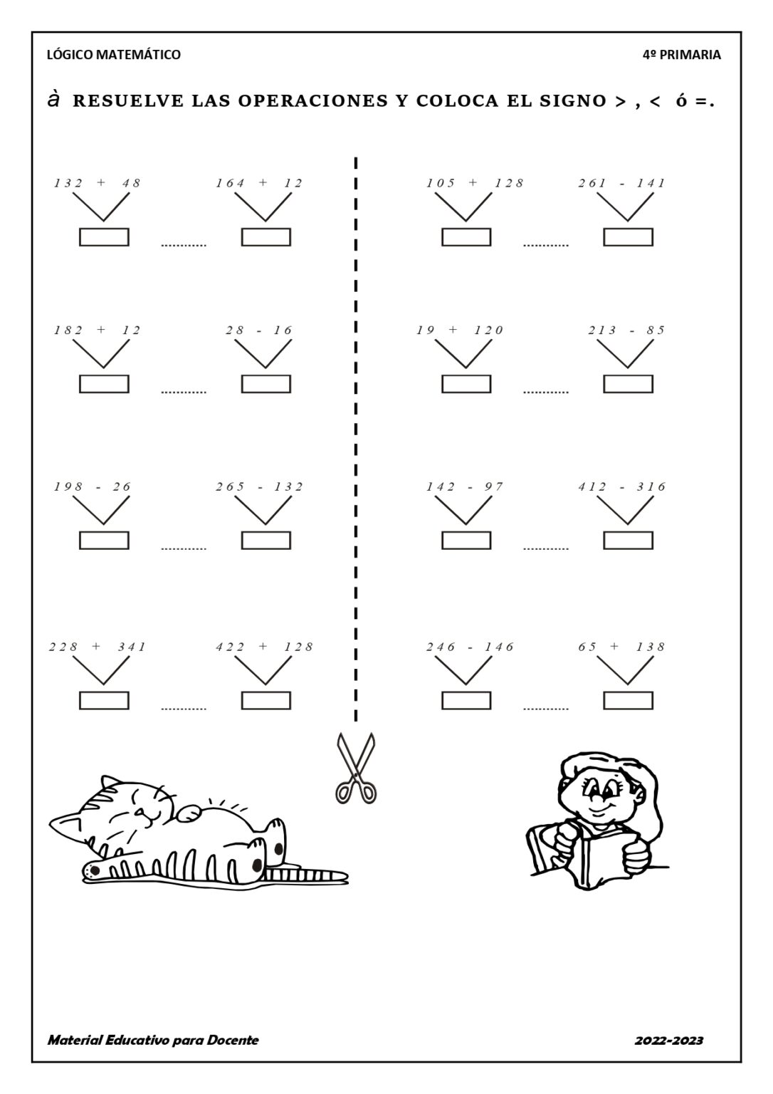 Cuaderno de ejercicios Lógico Matemático 2º grado primaria
