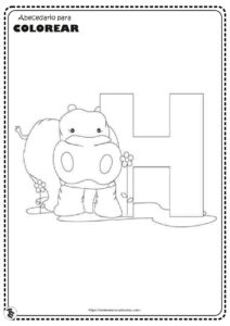 Abecedario de animales para COLOREAR