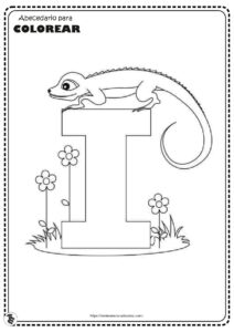 Abecedario de animales para COLOREAR