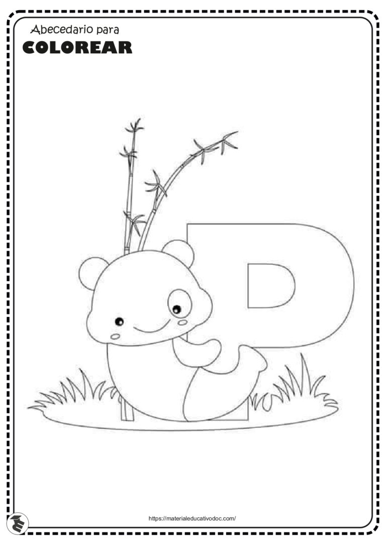Abecedario de animales para COLOREAR