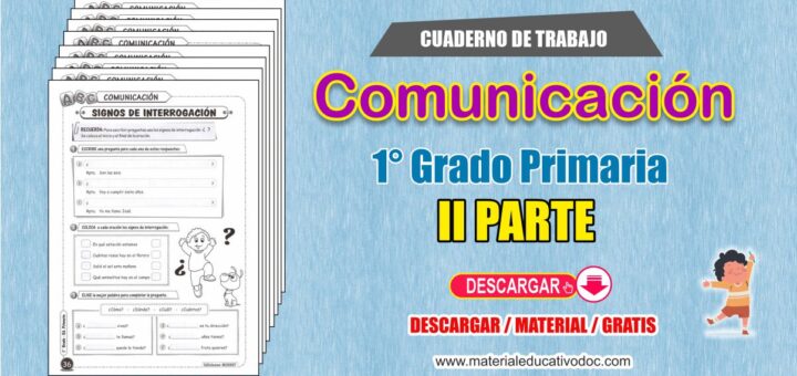 Comunicación cuaderno de trabajo para inicial 4 años.