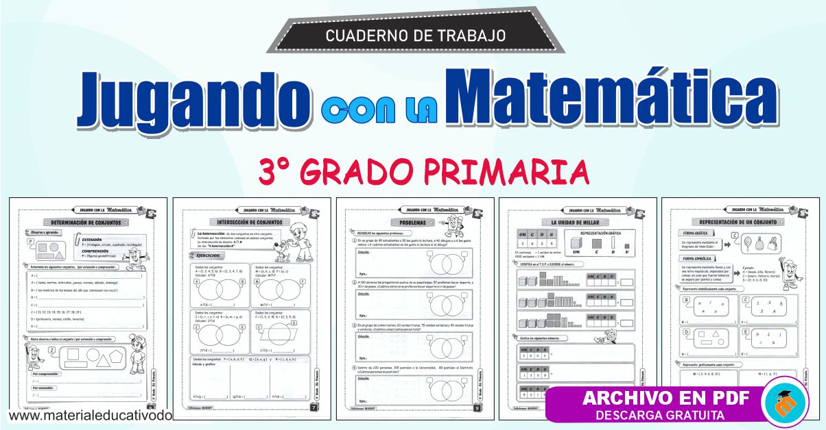 Cuaderno De Trabajo Matematica 3 Grado Primaria