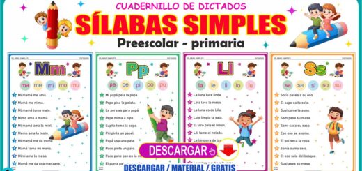 Dictados con sílabas simples