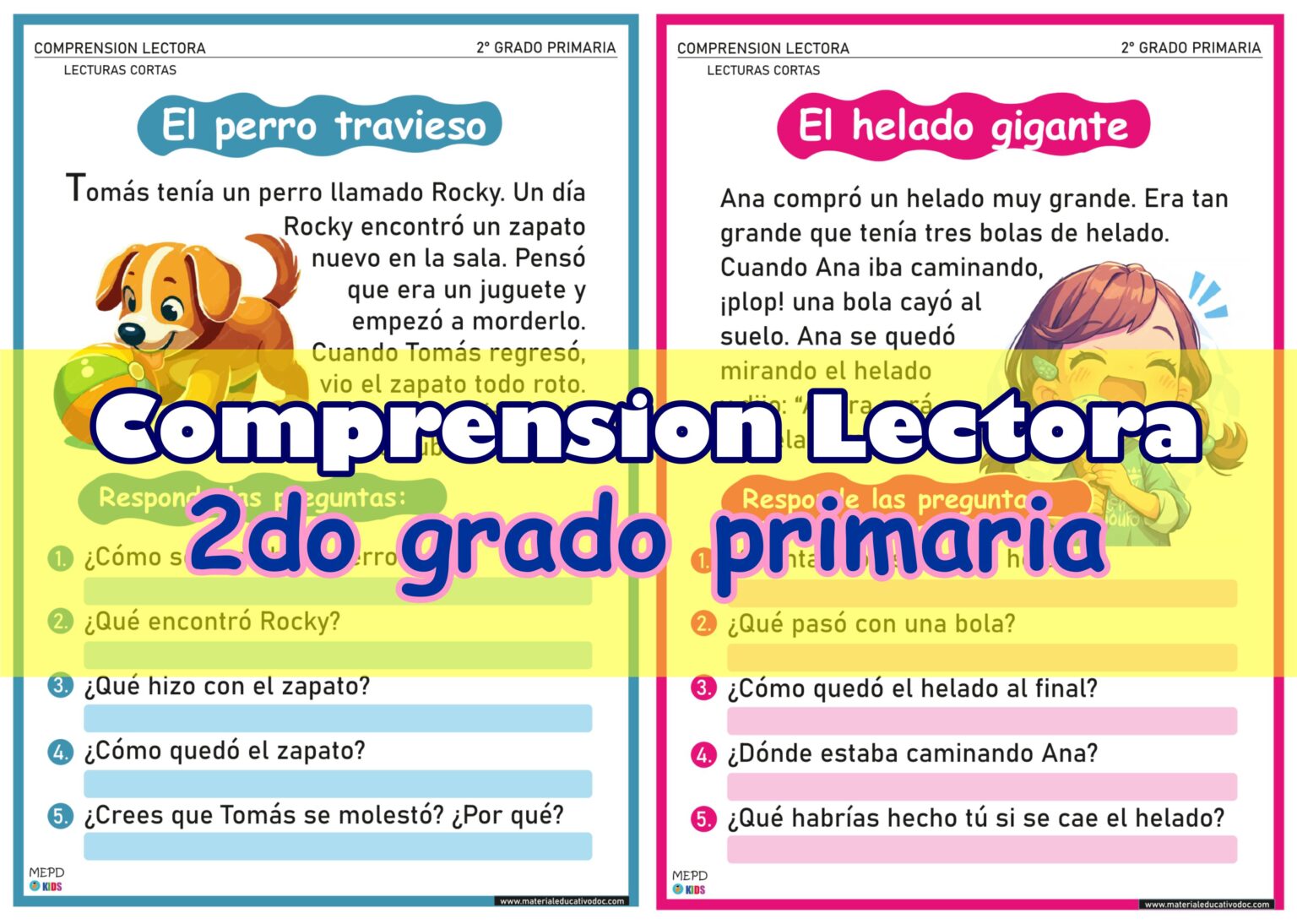 Lecturas para desarrollar la comprension lectora 2do grado