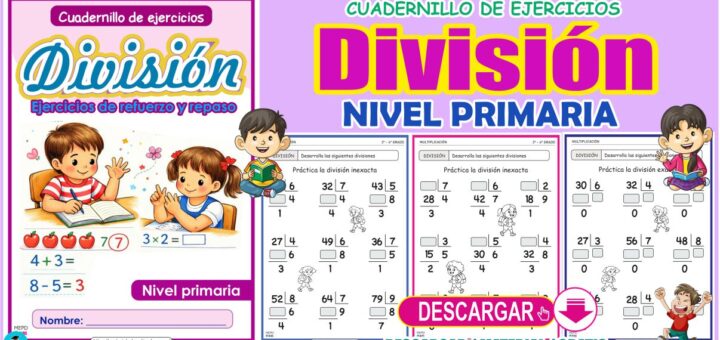 Cuadernillo de la división para niños