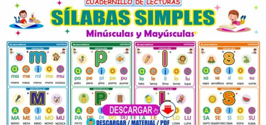 Cuadernillo de lectura con sílabas